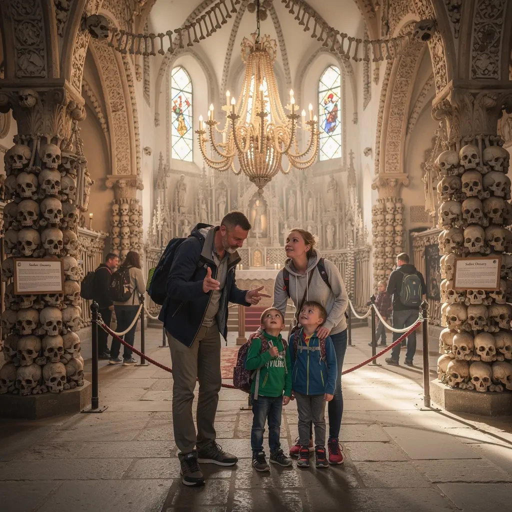 Venkovní kavárna v Olomouci, kde si návštěvníci vychutnávají tradiční české jídlo.